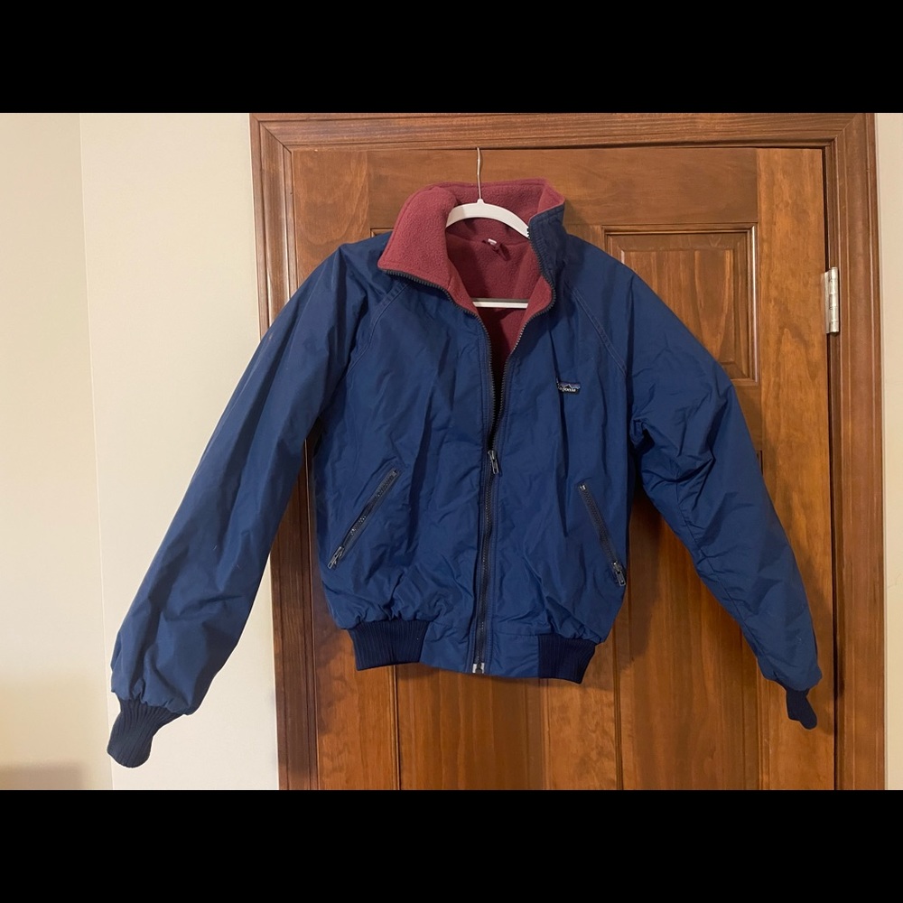 Vintage navy lined wind breaker